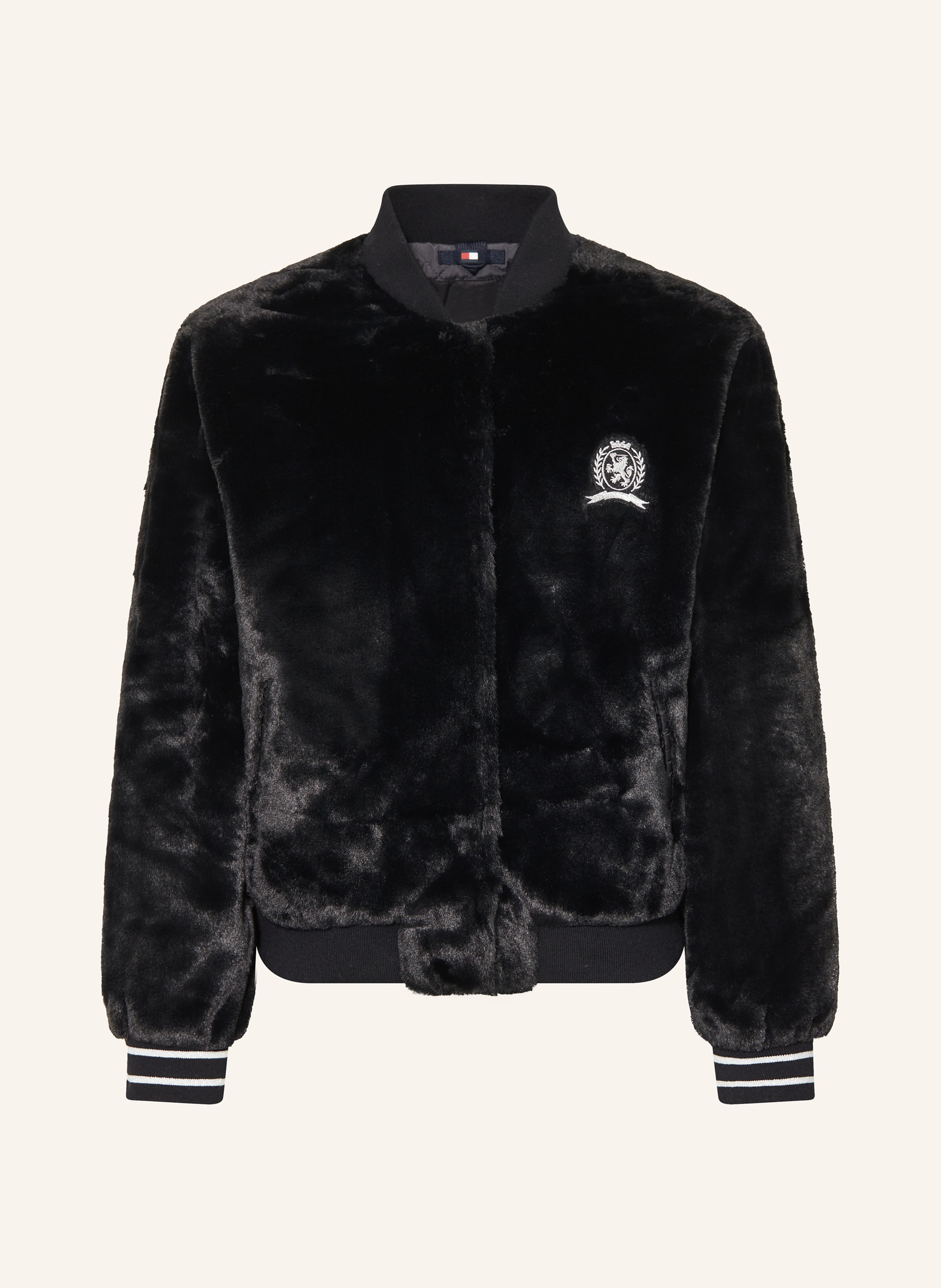 TOMMY HILFIGER College-Jacke aus Kunstfell