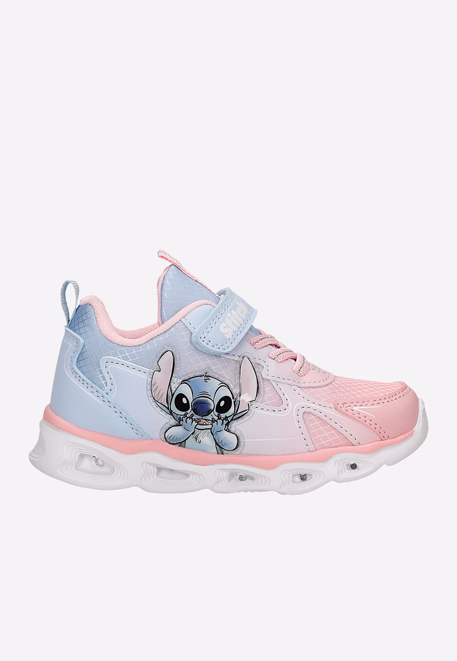 Niebiesko-różowe sneakersy Stitch ze świecącą podeszwą BARTEK 87038-15