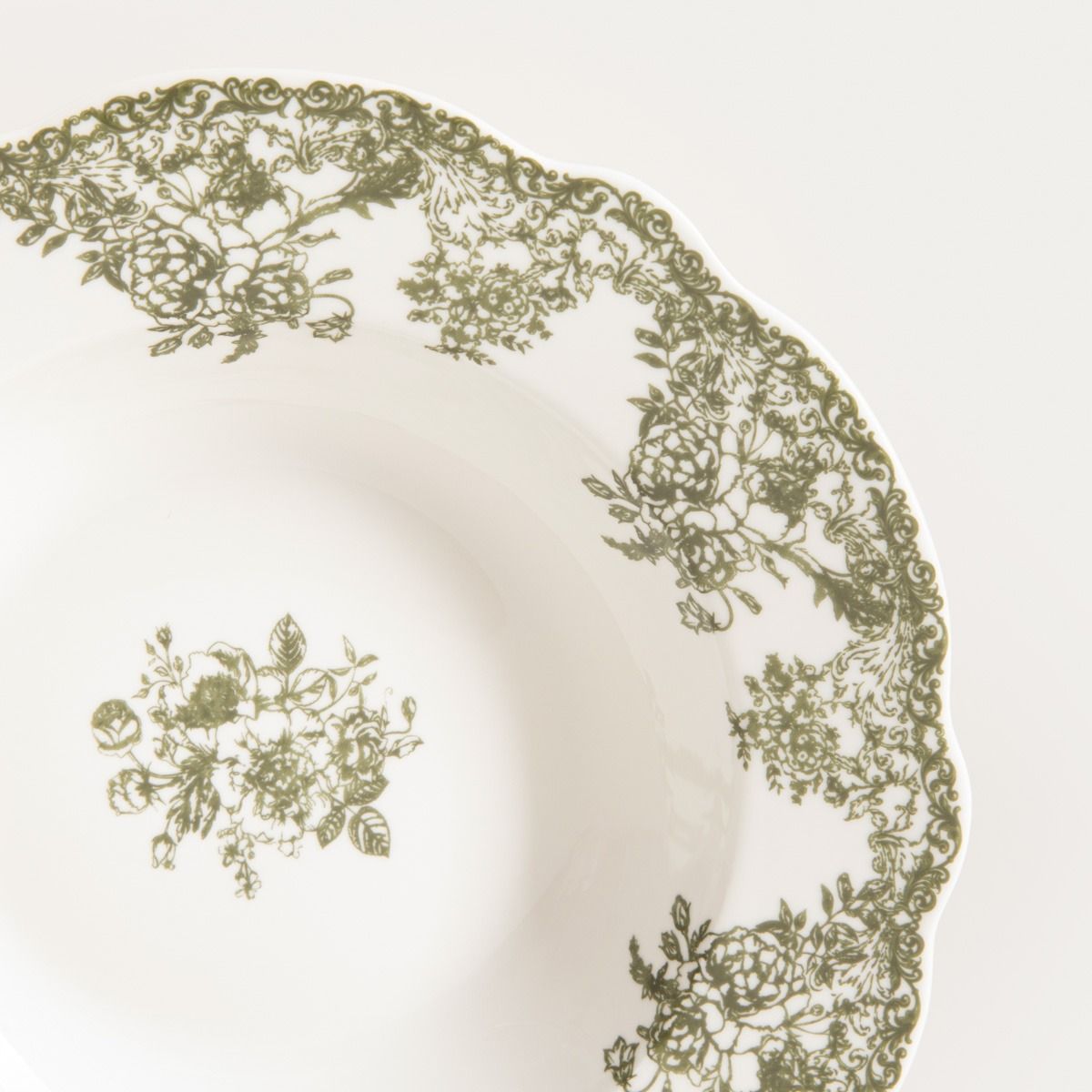 Talerz LOURRY głęboki zielony 22 cm