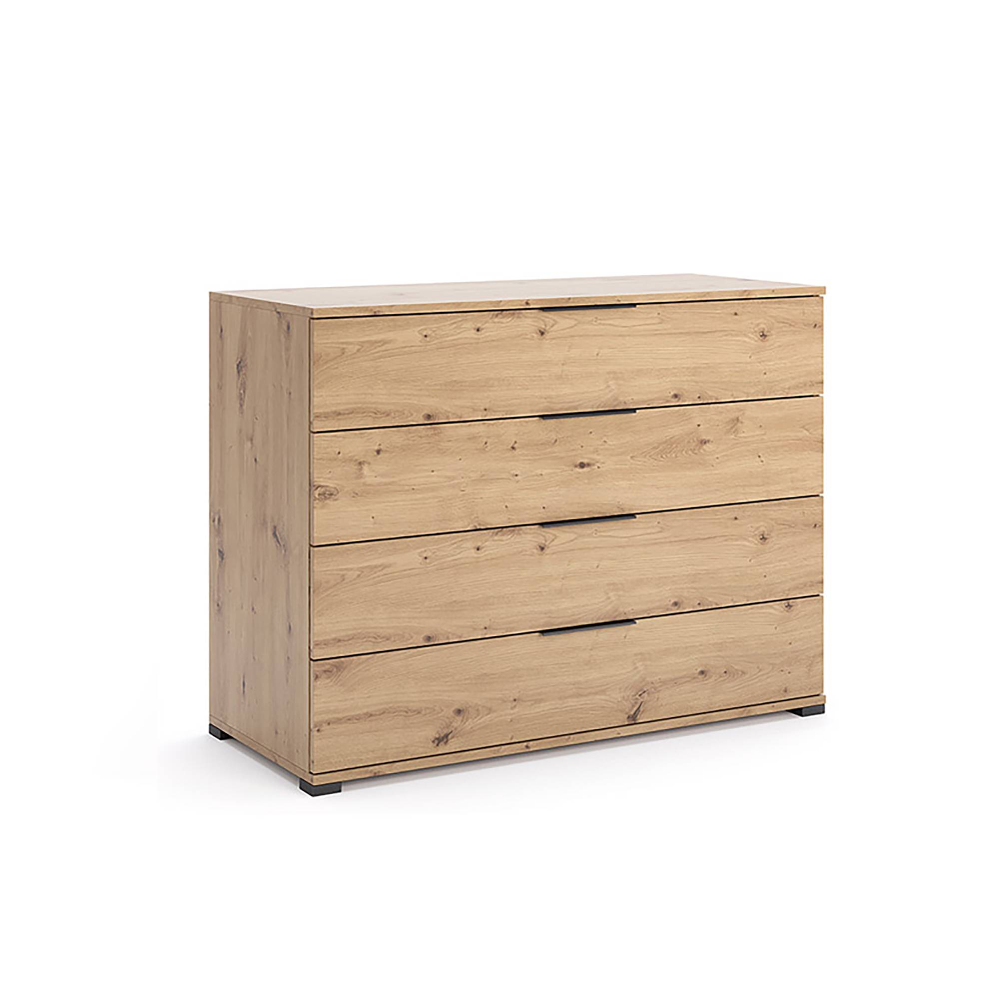Komoda 4 szuflady 84x110 cm Dąb Artisan