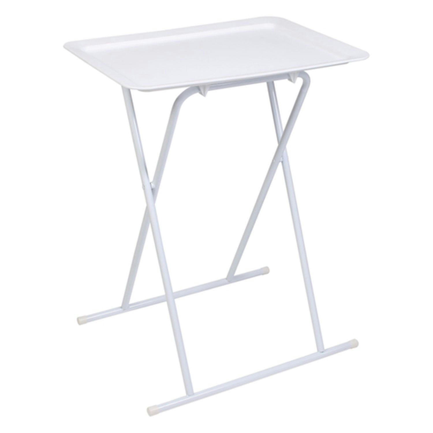 ZOÉ - Table d'appoint pliable design blanc