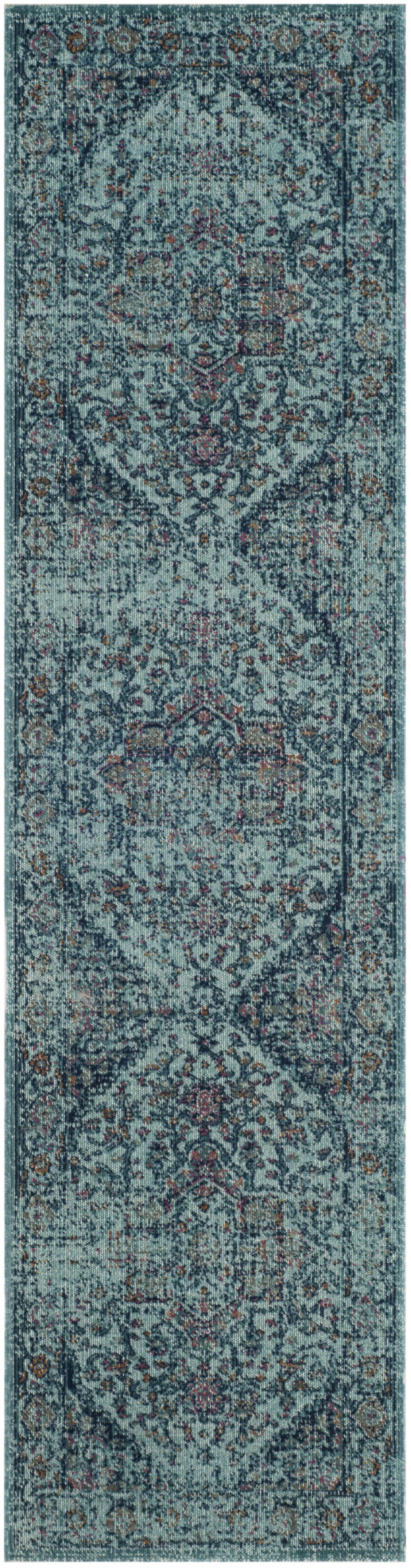 ARTISAN - Tapis de salon interieur en bleu clair, 66 x 244 cm