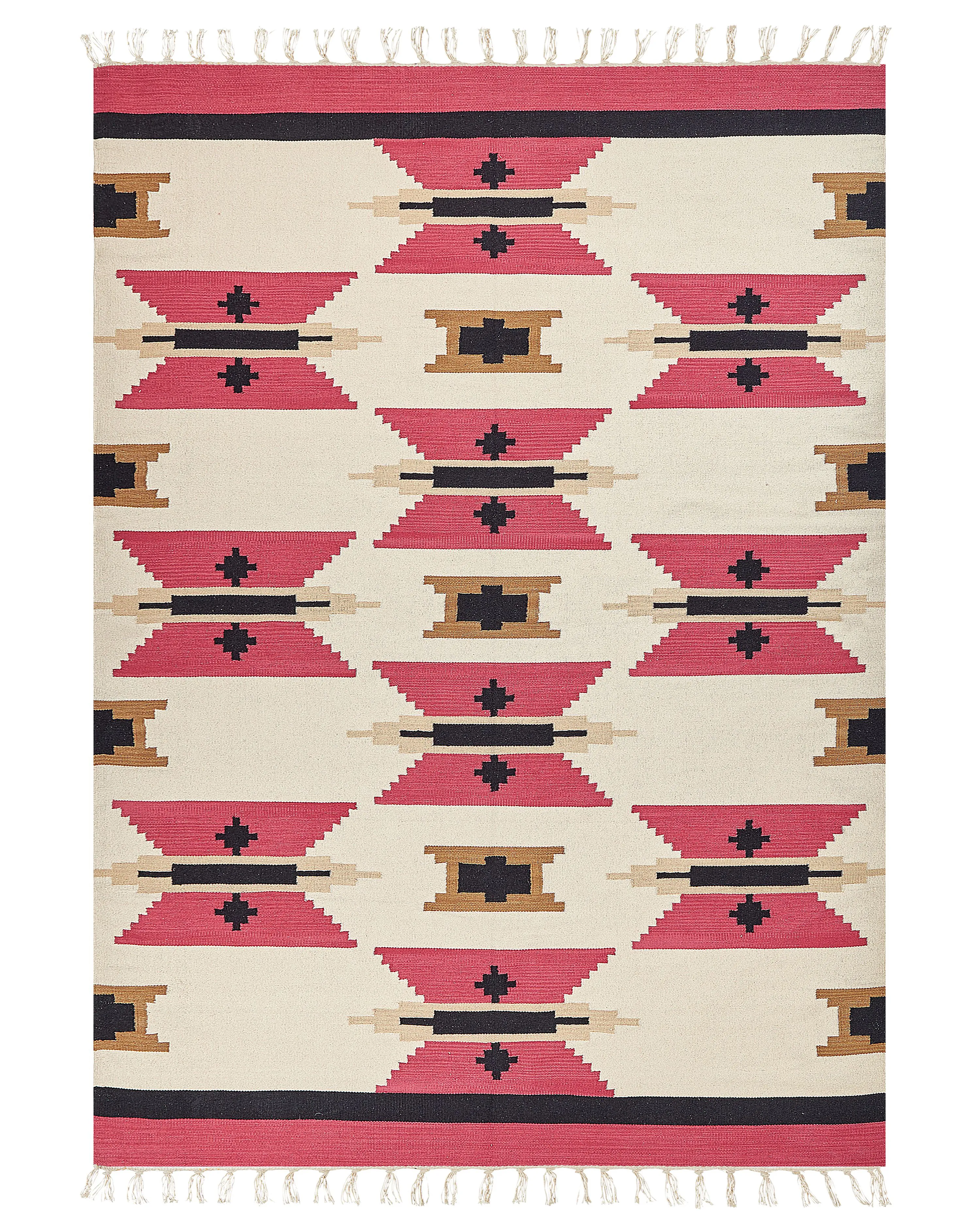 Rug GARNI Multicolour 160 x 230 cm Cotton Kilim