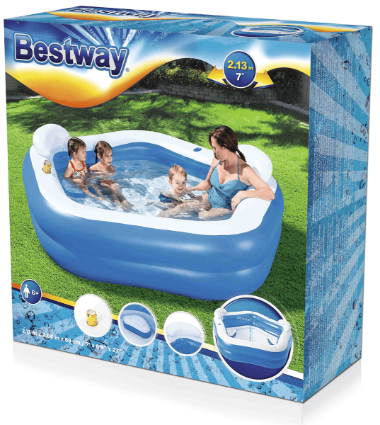 Basen PięciokątnyFamily Fun Pool 2 X 2 X 0,7 M - Bestway