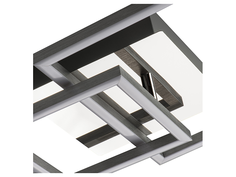 Lampa sufitowa KB Delid LED 35,8 cm 2-punktowa aluminiowa biała