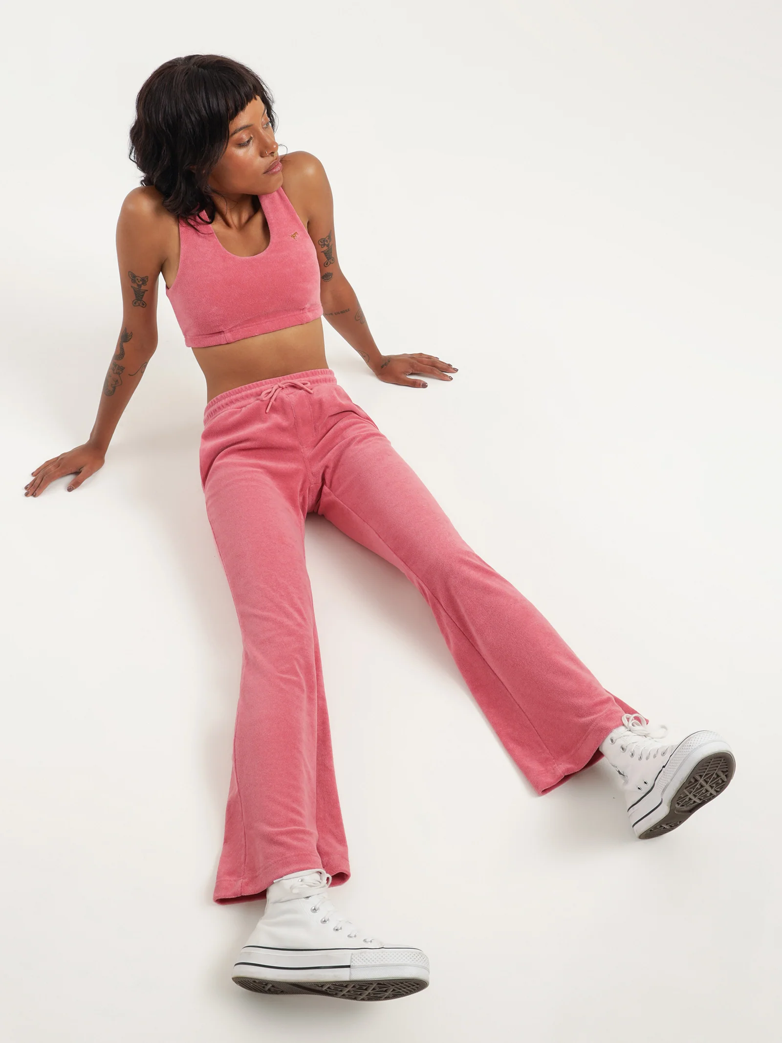 Lagoon Terry Flared Pants