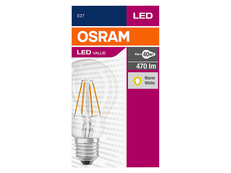 Żarówka LED E27 4W z ciepłą barwą światła