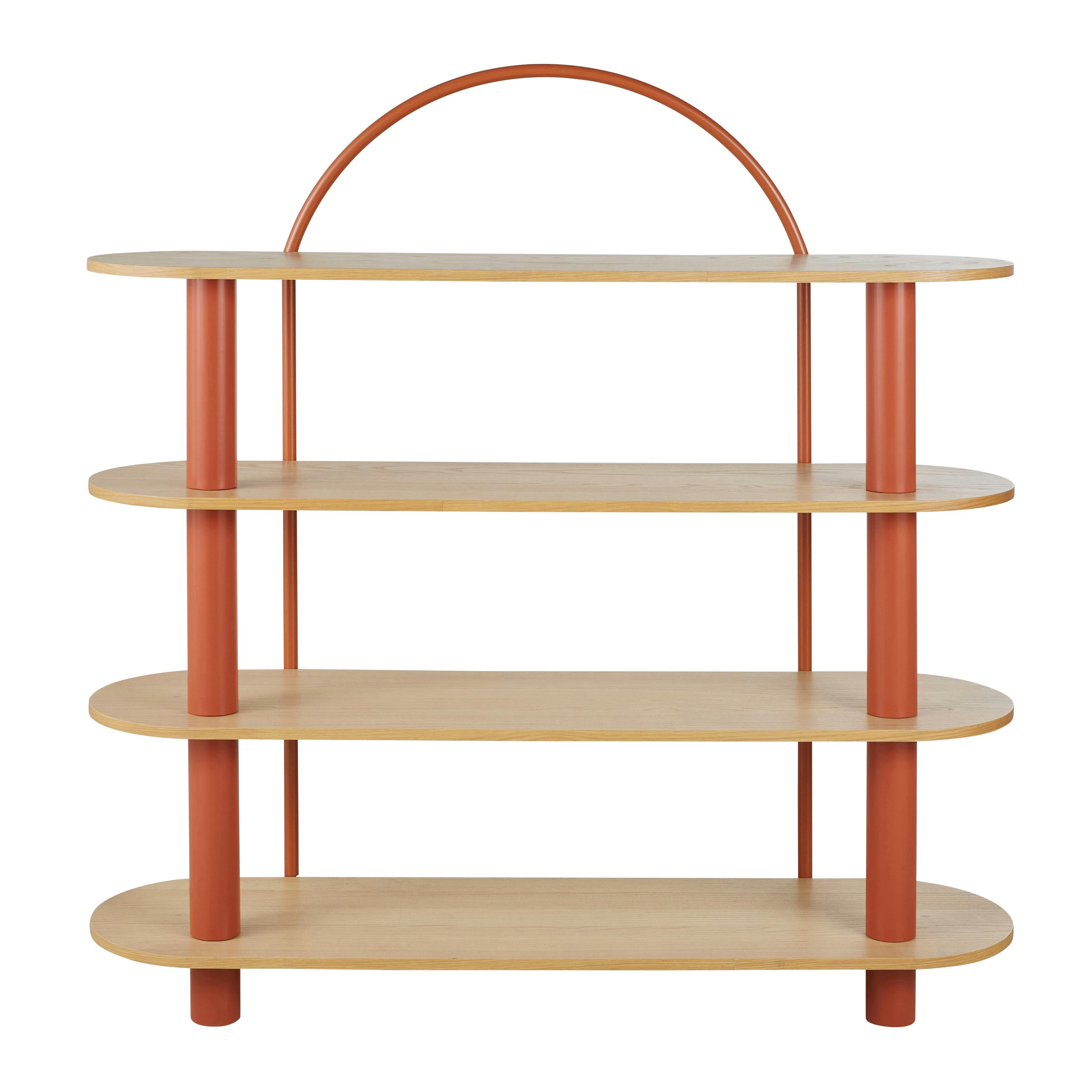 - Etagère arc en métal terracotta