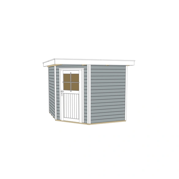 Gartenhaus »229 Gr.2«, Holz, BxHxT: 270 x 217 x 235 cm (Außenmaße inkl. Dachüberstand)
