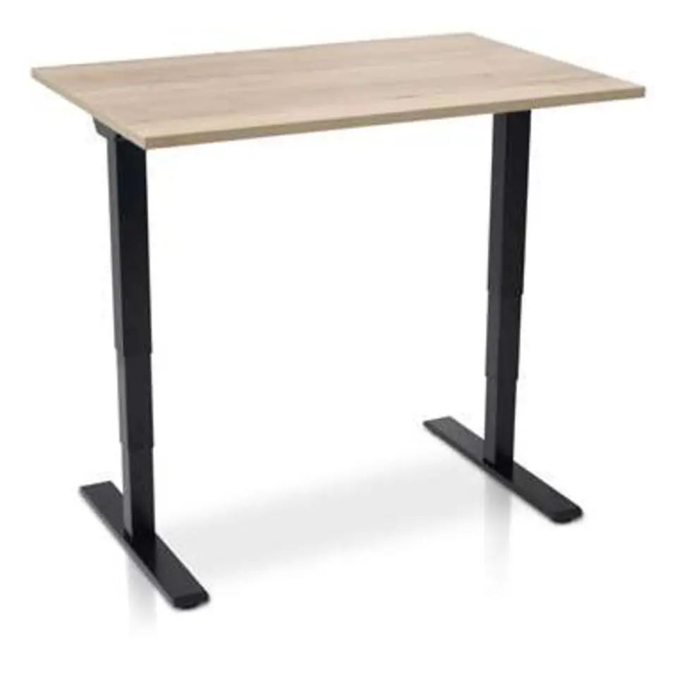 MRC COMFORT elektrisch zit sta bureau - 120x80 - robuust eiken