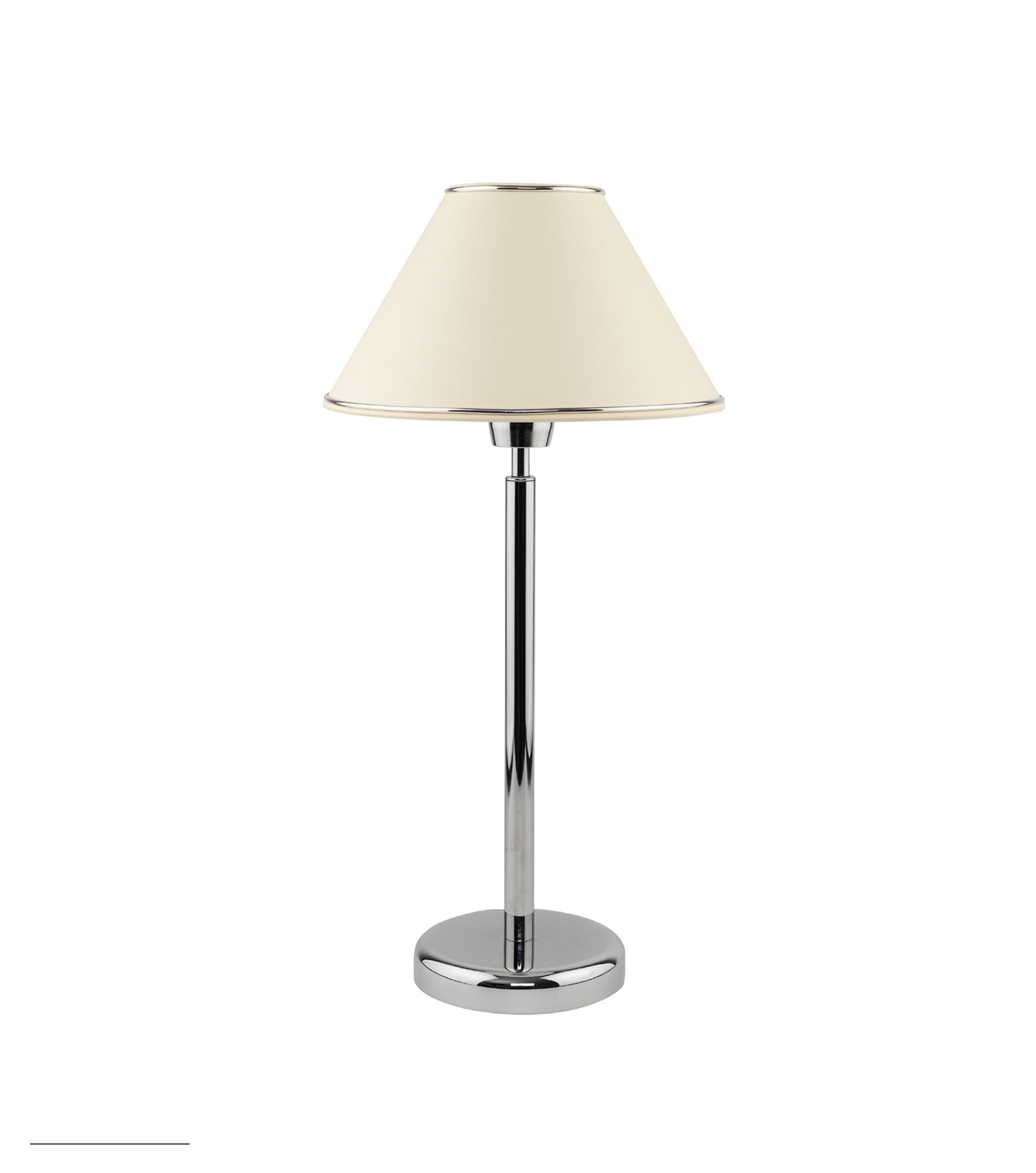 Lampa stołowa BEGAMO chromowany ecru 1xE27x20W wym:52x25x25cm IP20 Jupiter