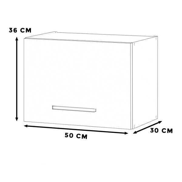 Szafka kuchenna wisząca okapowa 50cm blande biała mat