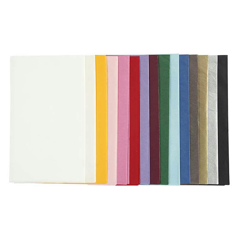 SOIE - Papier de soie multicolore 50x70cm - Lot de 30 feuilles