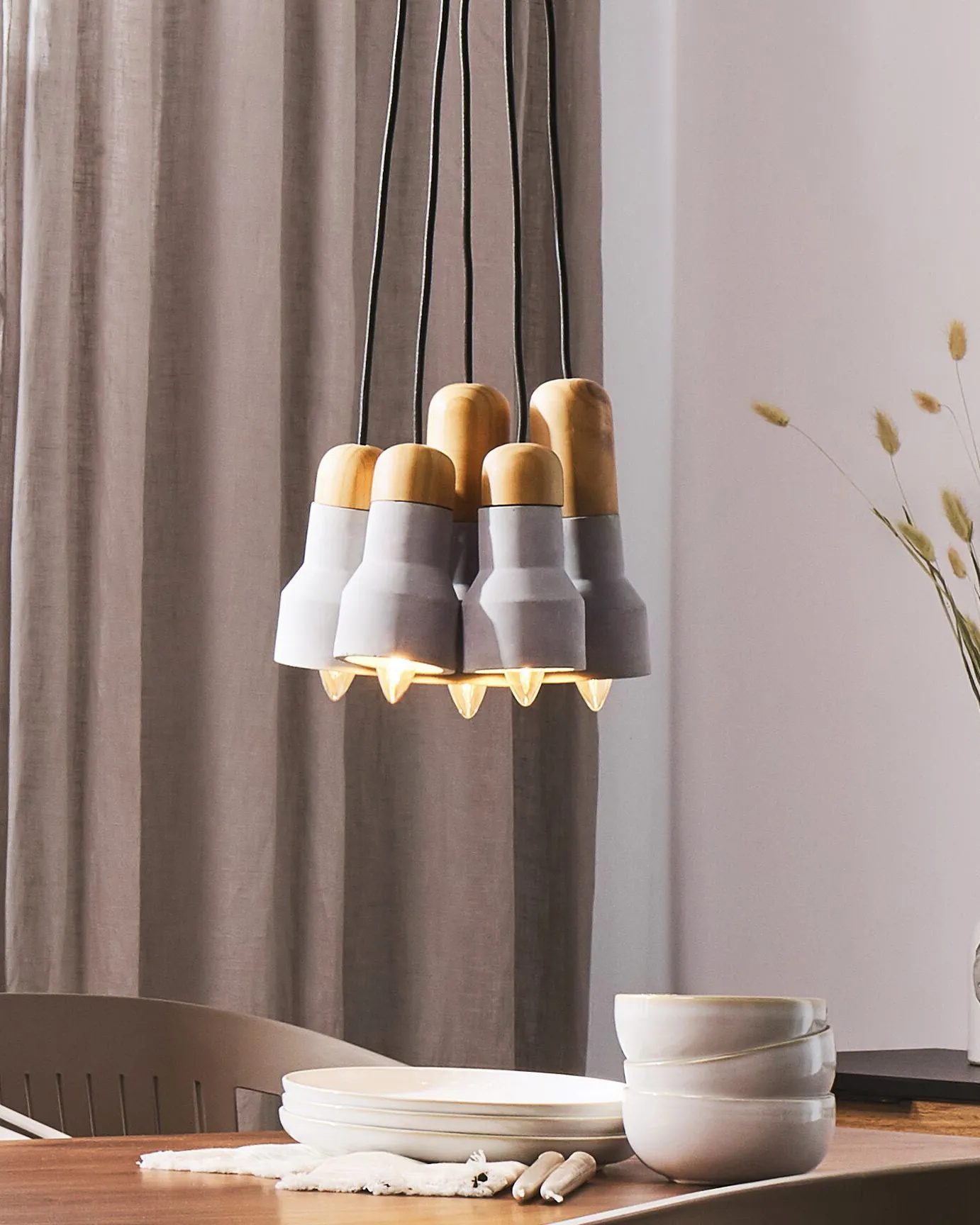Pendant Lamp APURE Concrete Grey