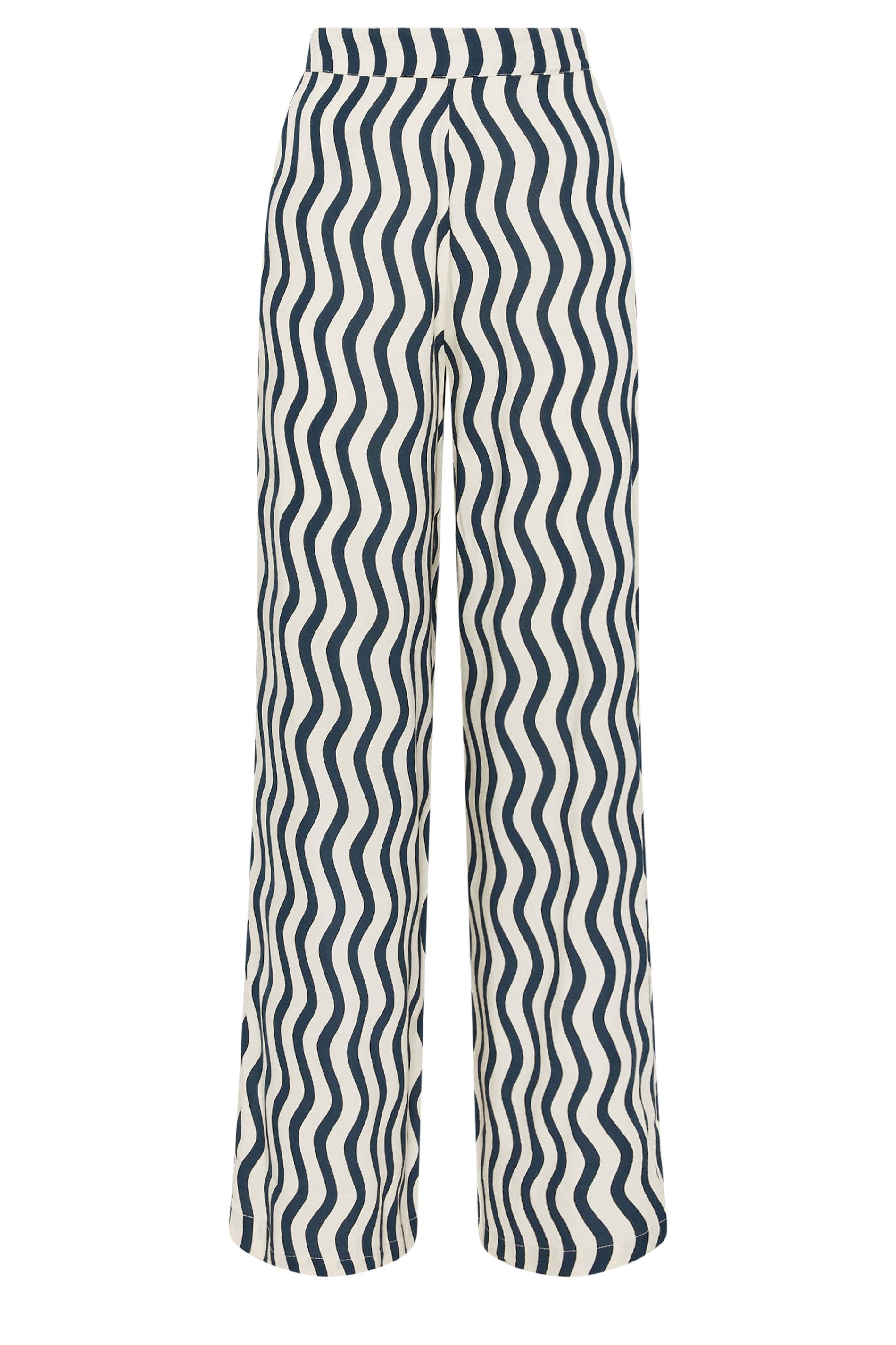 Long Tall Sally Tall Wavy Print Wide Leg Trousers