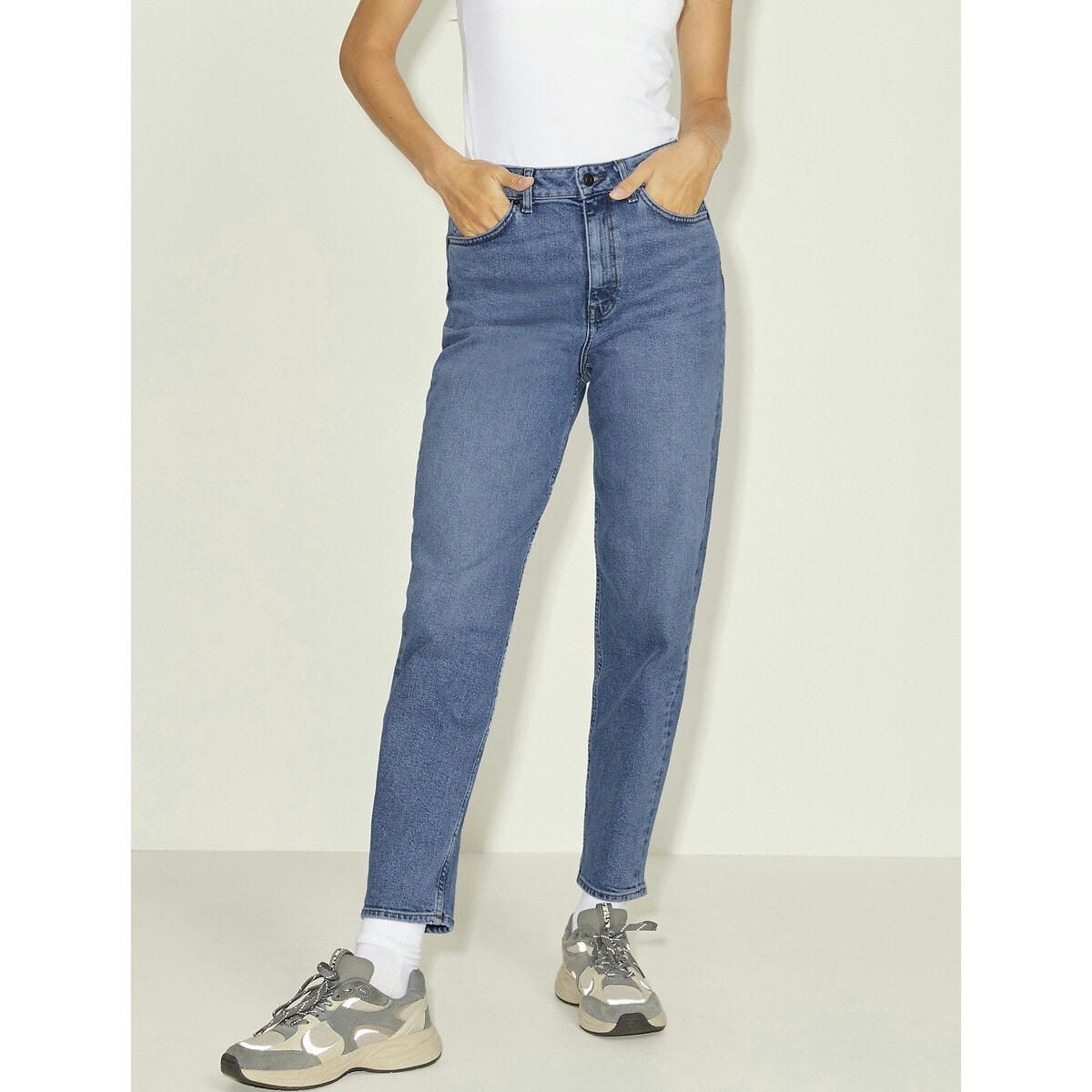 Jean mom taille haute