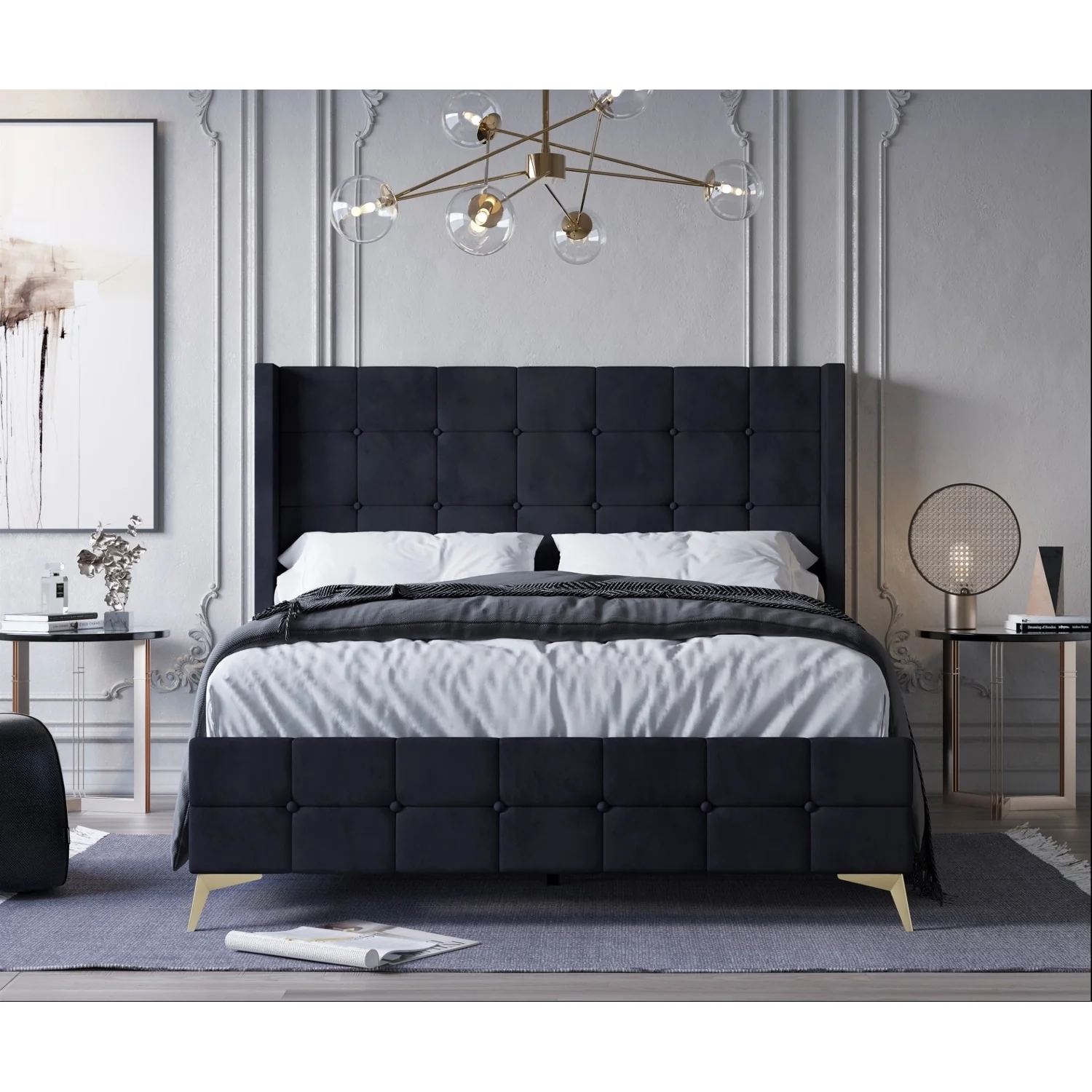 Gisella Upholstered Panel Bed