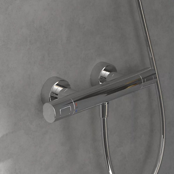 Mitigeur douche thermostatique VILLEROY ET BOCH Universal rond Chrome