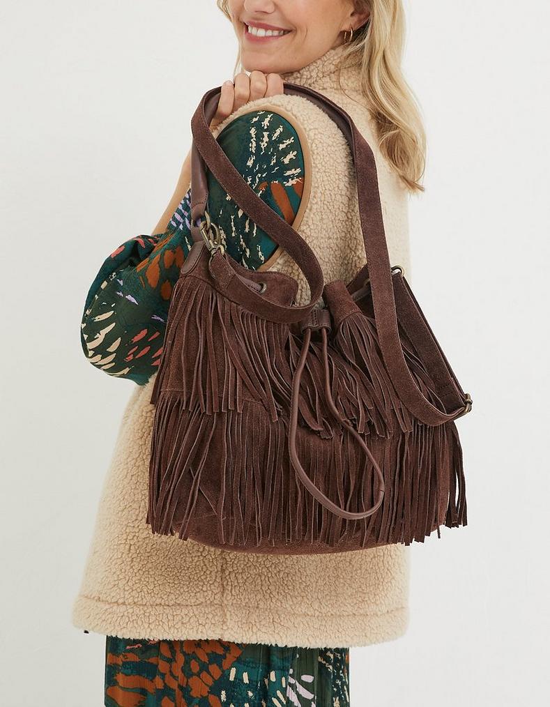 The Cassidy Tassel Bucket Bag