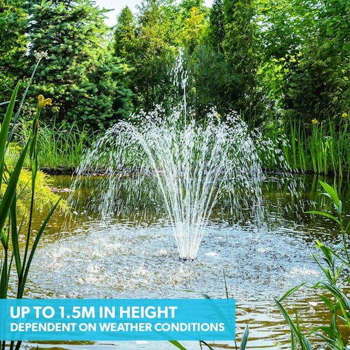 NNEMB 10W Solar Powered Water Fountain Pump Pond Kit with Eco Filter Box