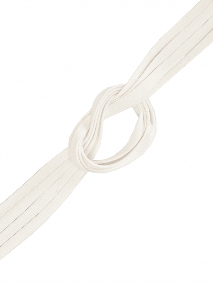 White waxed laces