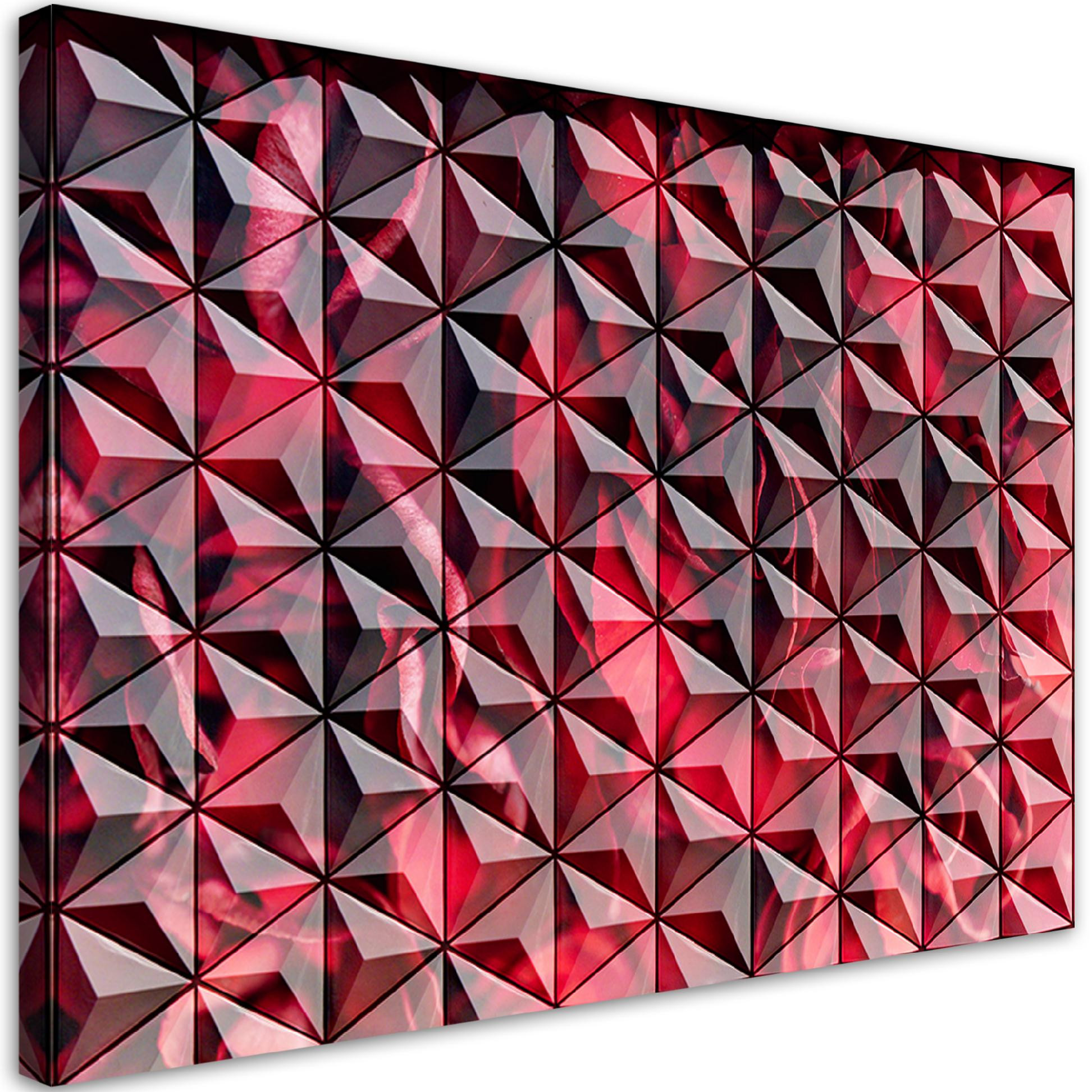 Feeby Obraz na płótnie, Czerwona geometria 60x40