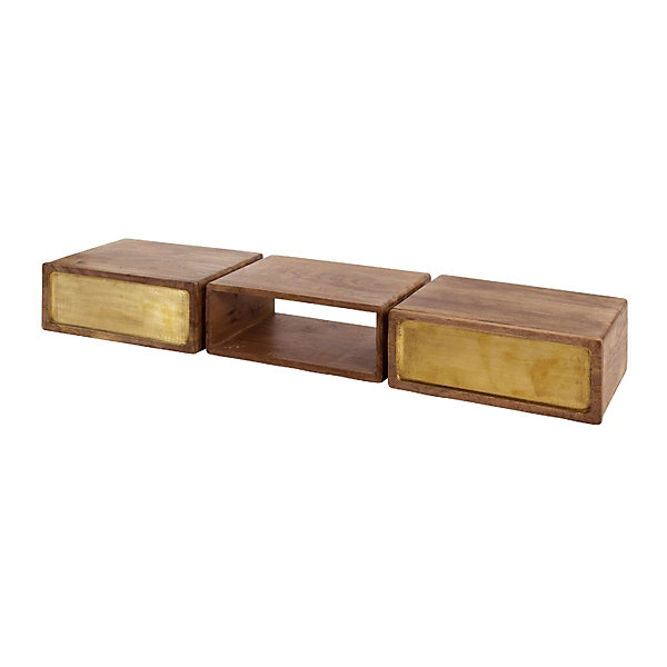 Console d'entrée en bois et doré CROWL
