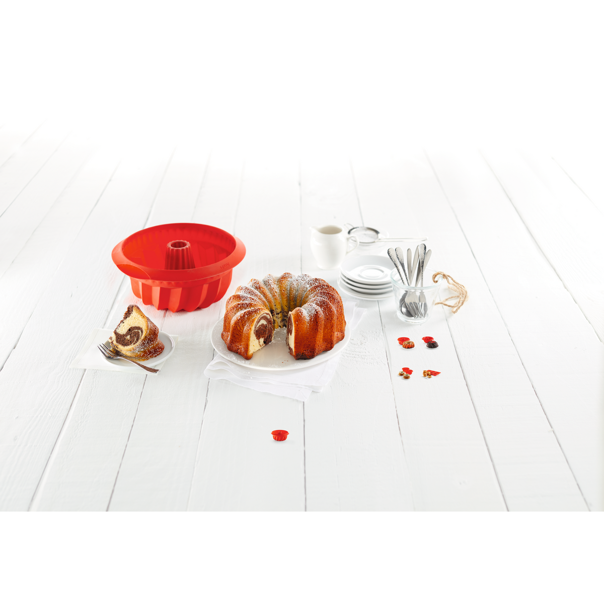 Lékué Bakvorm Savarin 22 cm, Siliconen