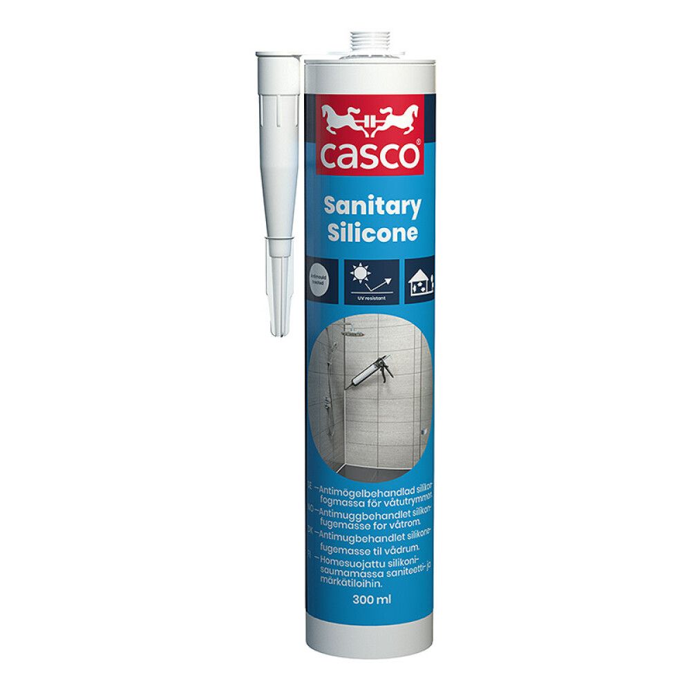 SILIKON CASCO SANITARY SILICONE TRANSPARENT 300 ML