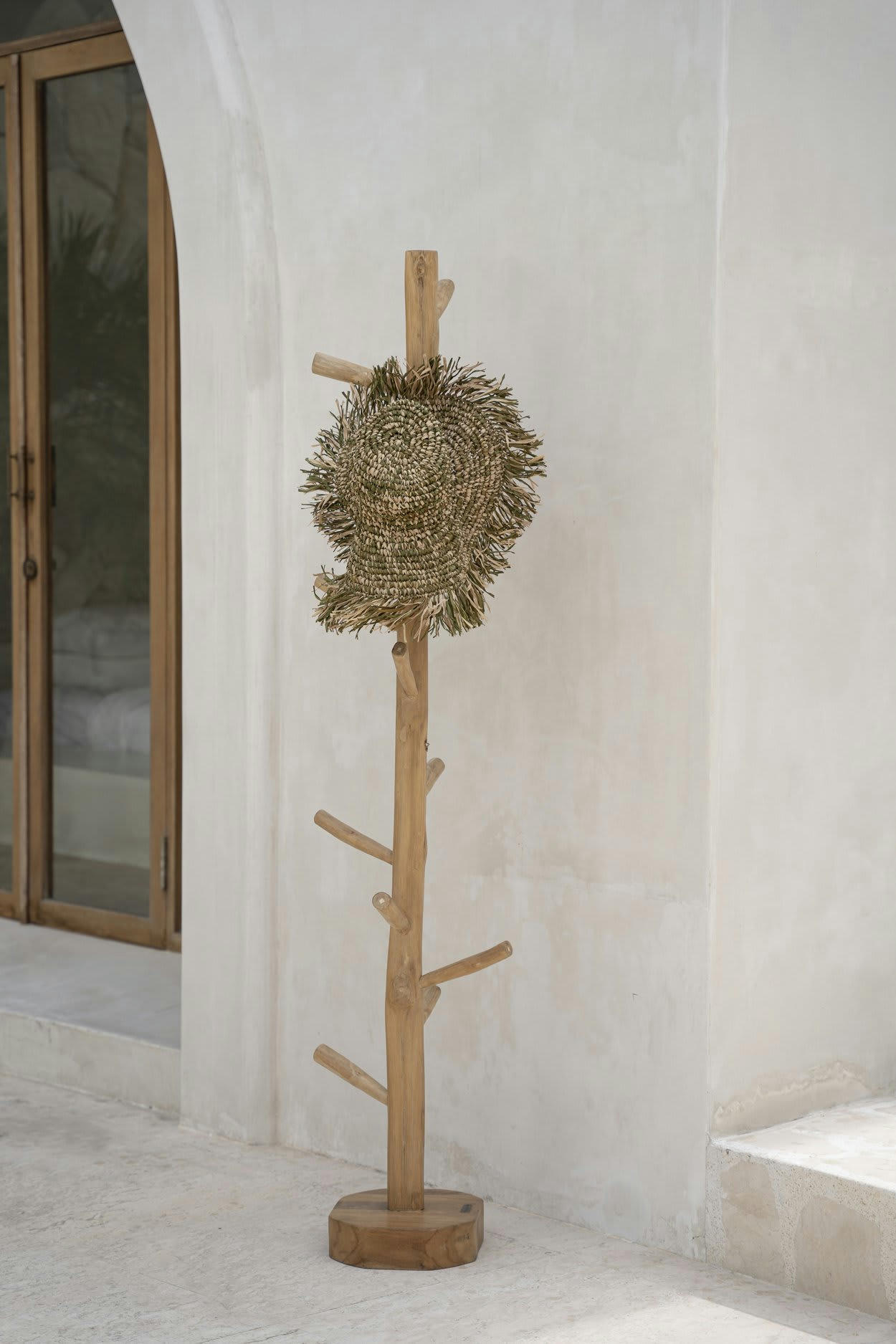 TEAK - Portemanteau en bois de teck naturel