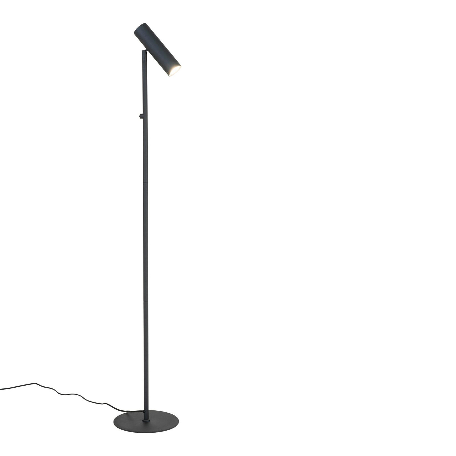 LAMPA PODŁOGOWA Paris czarna stalowa w stylu nowoczesnym