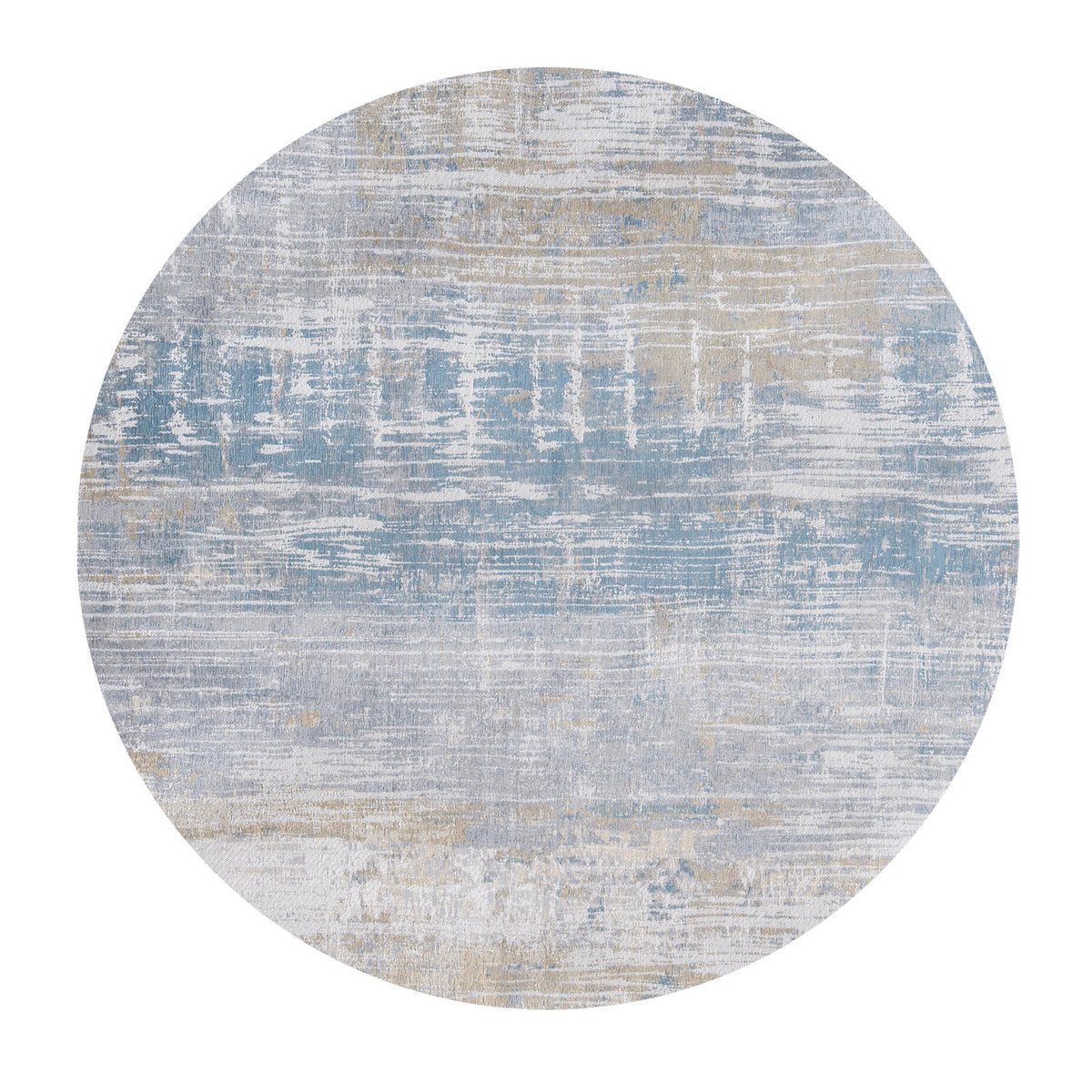 Ecorugs vloerkleed Long Island Blue - blauw - 140x140cm