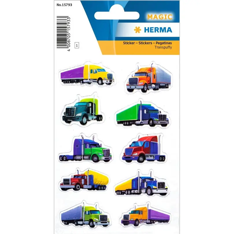 Sticker 10er-Set Coole Trucks