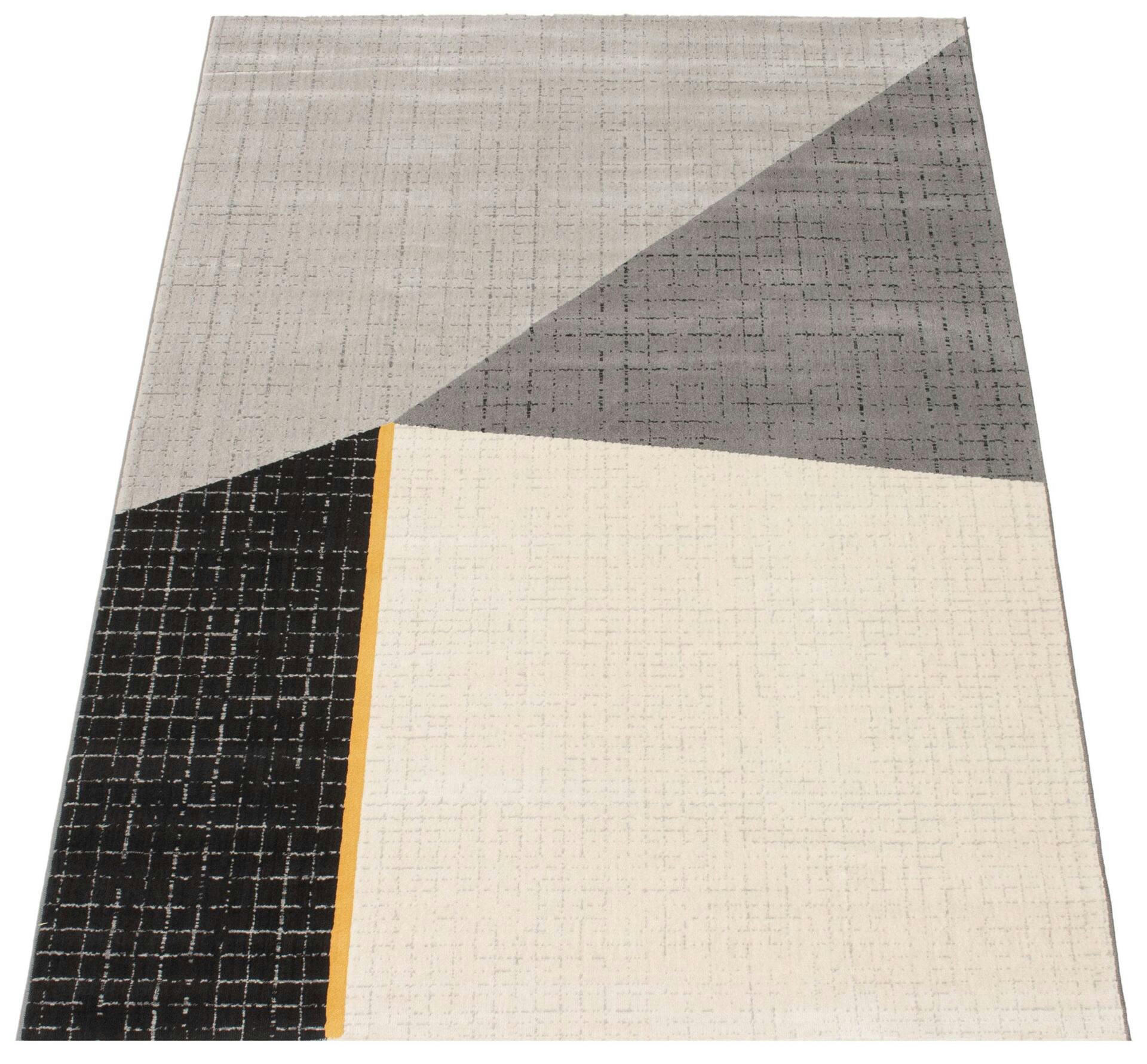 ECARPET Visby Indoor Geometric Area Rug, Black, Assorted Sizes