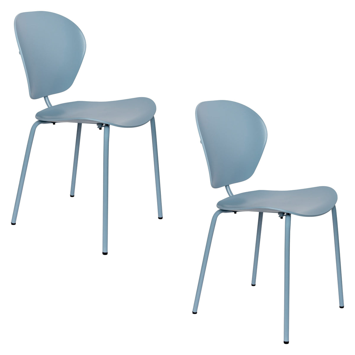 Zuiver The Ocean Chair Eetkamerstoelen Ocean Blue - Set van 2