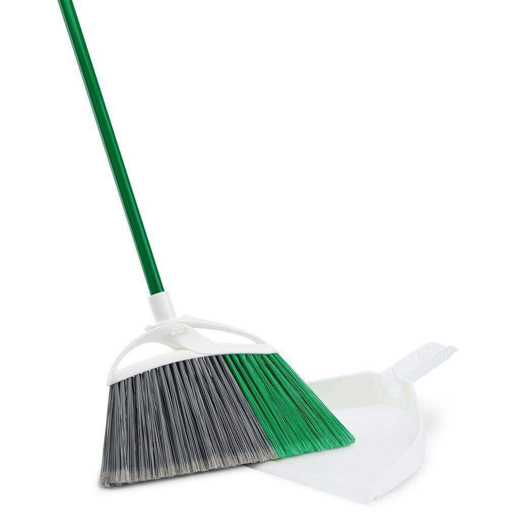 Libman Extra Large Precision Indoor / Outdoor Angle Broom with Dustpan