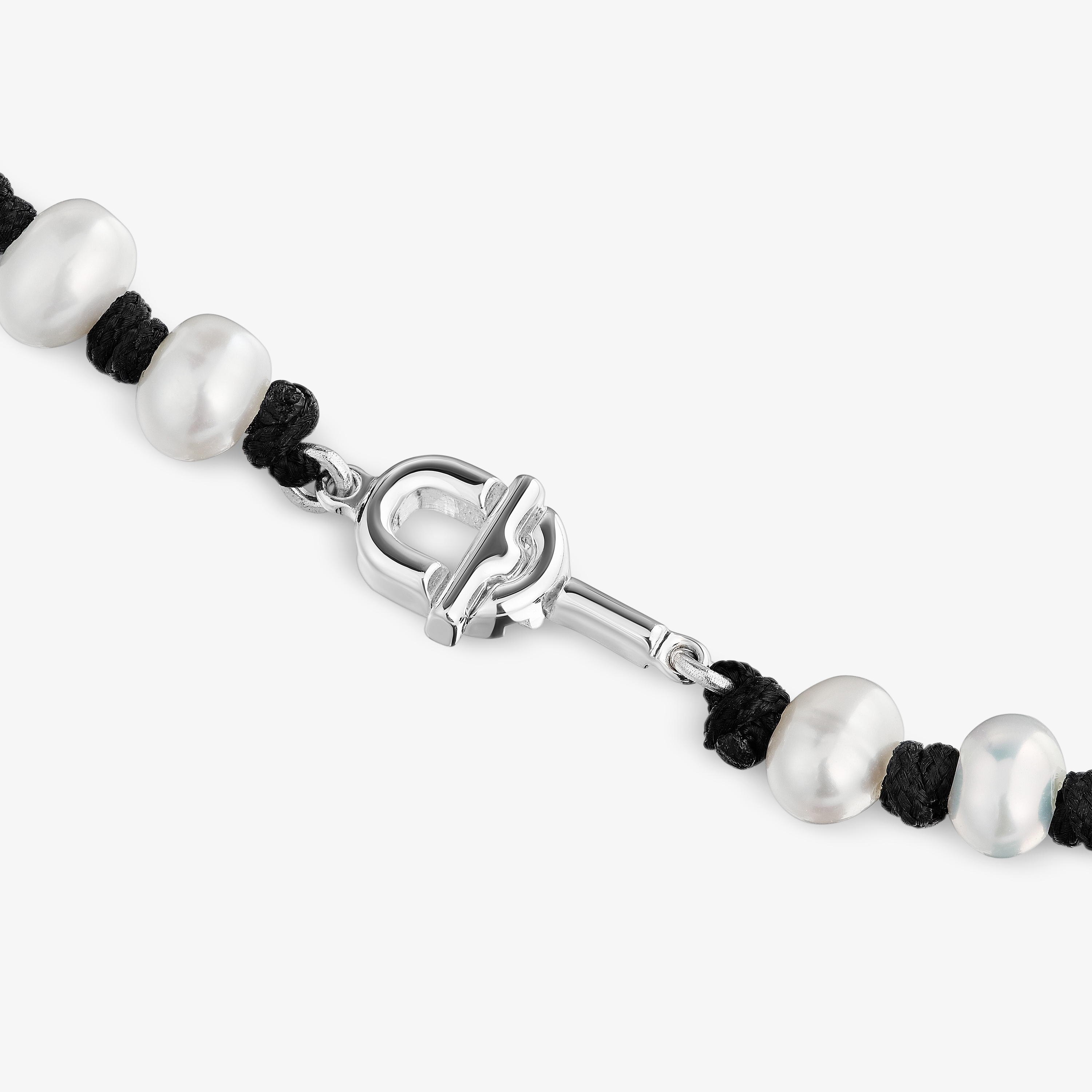Collar de nylon negro con perlas cultivadas 42 cm TOUS MANIFESTO