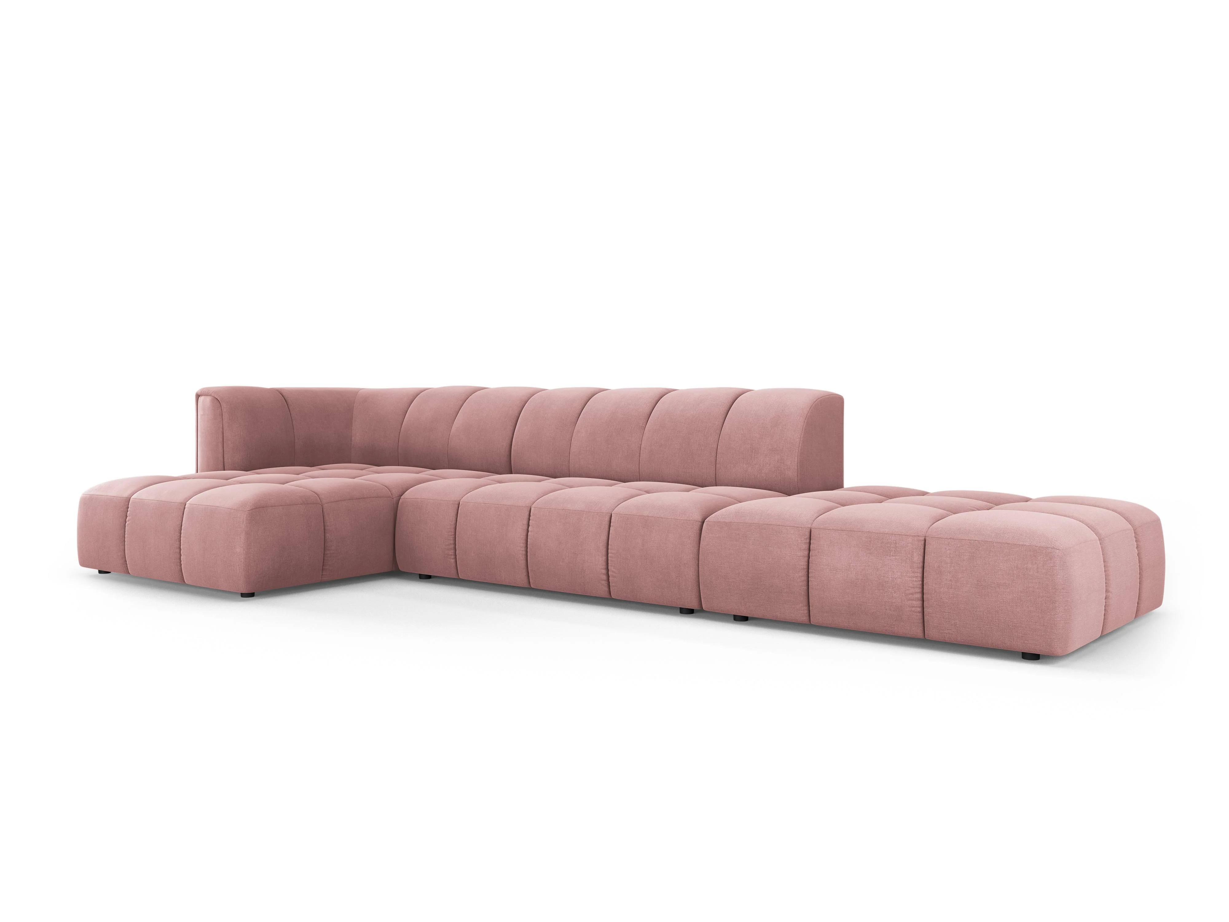 Hoekbank Francesca chenille links 5-zits