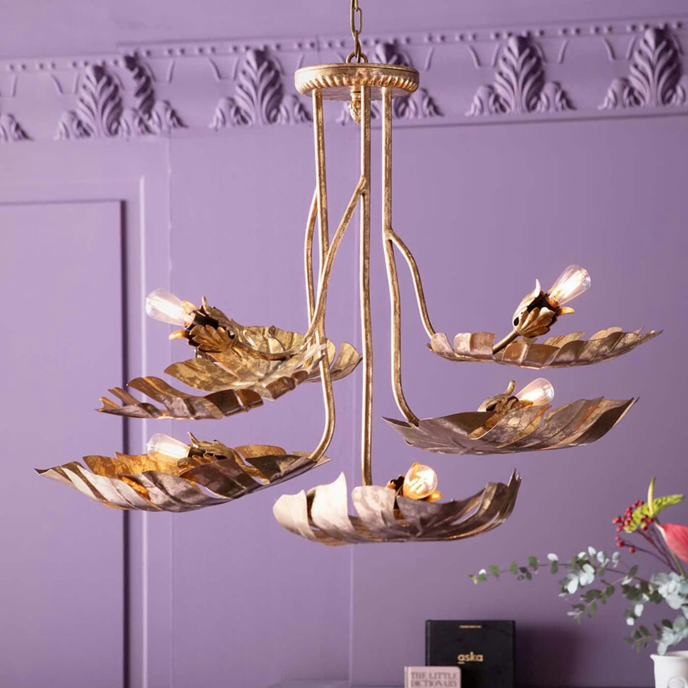 MONSTERA - Suspension feuilles de Monstera dorée Kare Design