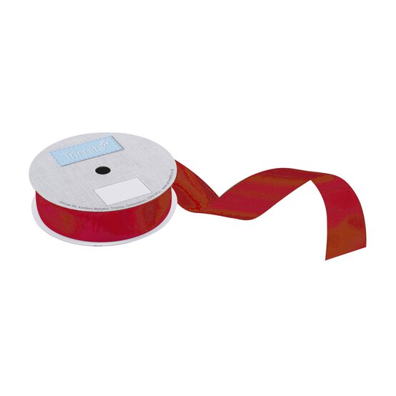 Trimits Scarlet Double-Faced Satin Ribbon by the Metre 25mm