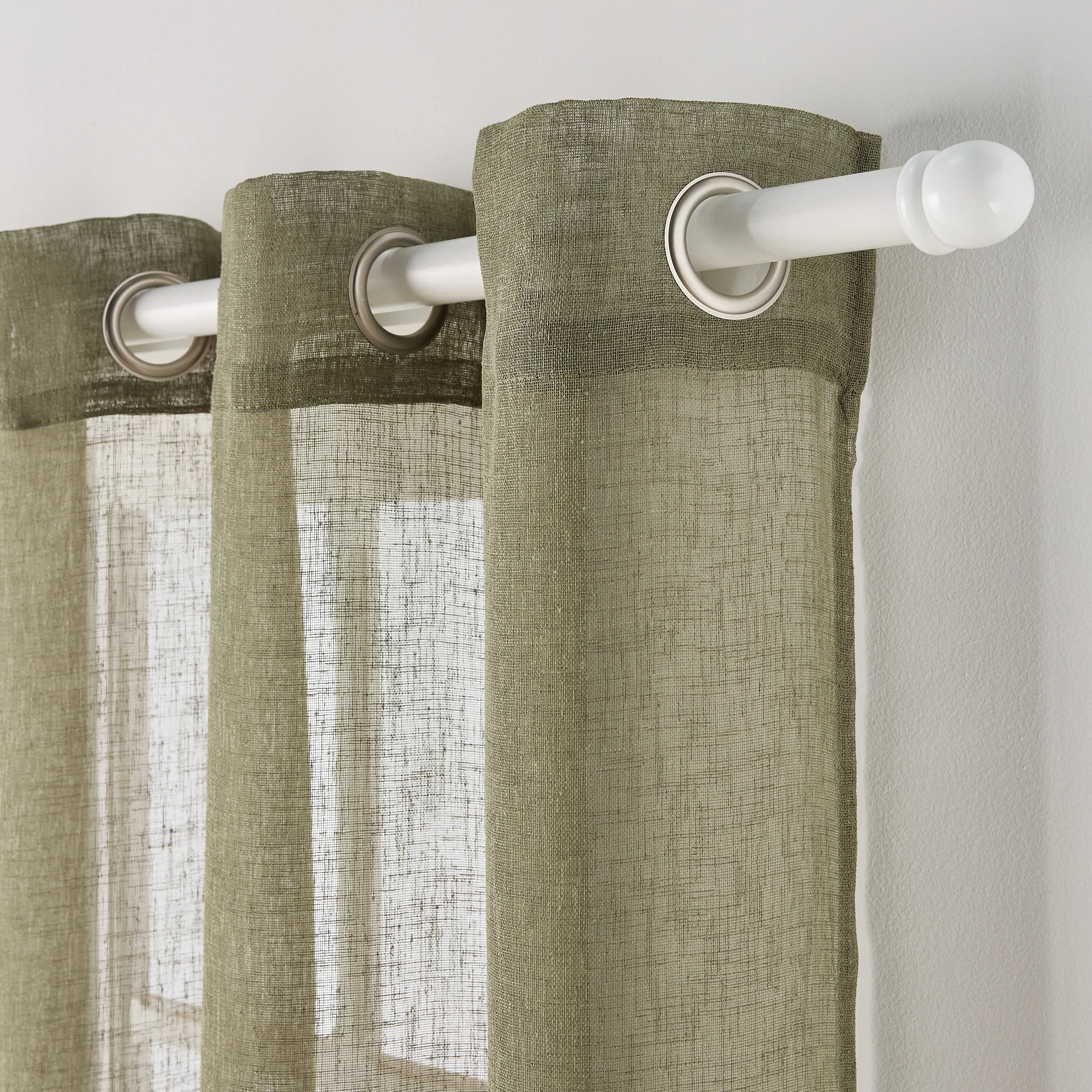 Voilage PROCIDA coloris olive 140 x 240 cm