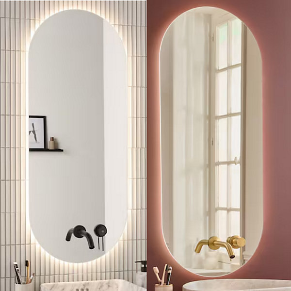 Miroir LED ovale JACOB DELAFON Grands Boulevards 2 trous