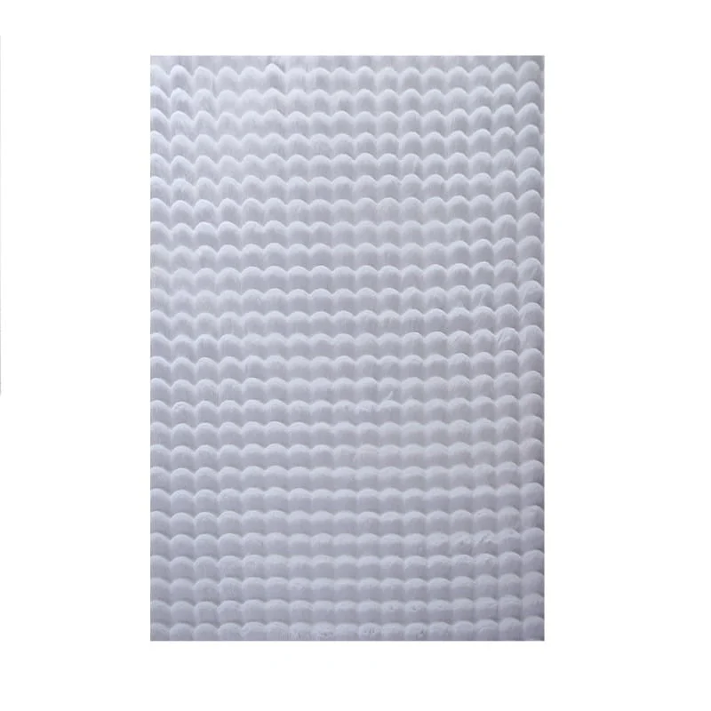 Dywan pluszowy Ambiance3D srebrny 80 cm x 250 cm