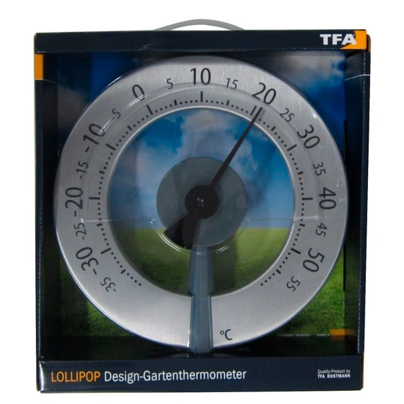 Außen-Thermometer, Breite: 24 cm, Aluminium