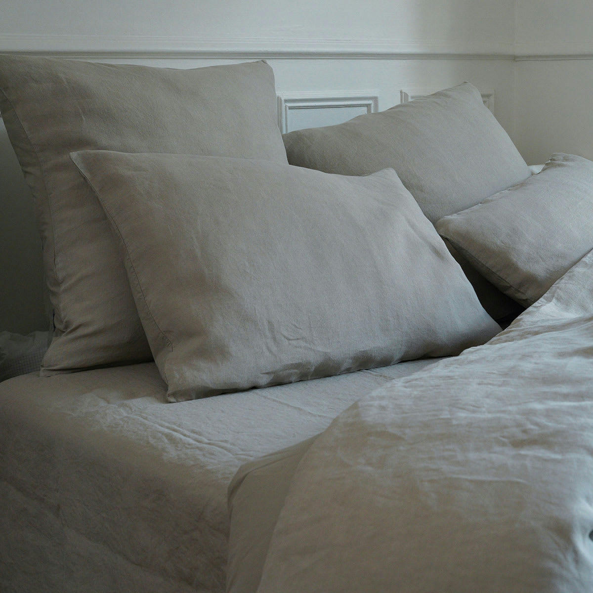 - Taie d´oreiller en chanvre lavé - 65x65cm