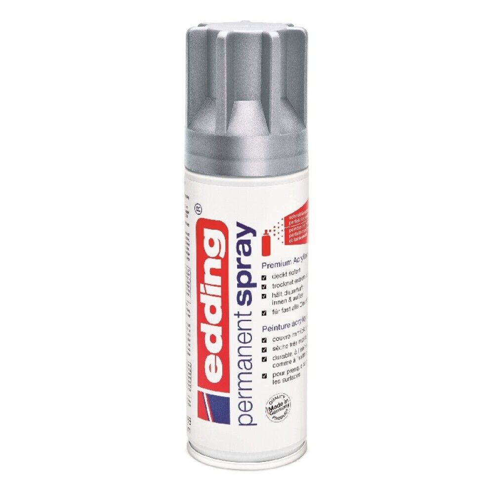 MATT SØLV PERMANENT SPRAY EDDING 5200