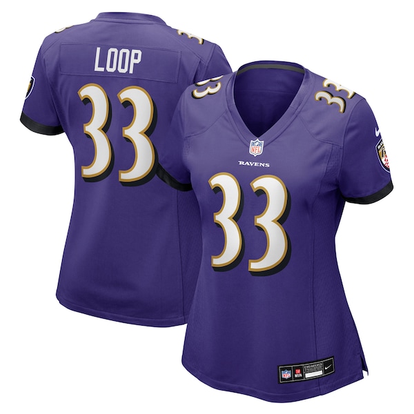 Tyler Loop Baltimore Ravens Nike Women's Team Game Jersey -  Purple