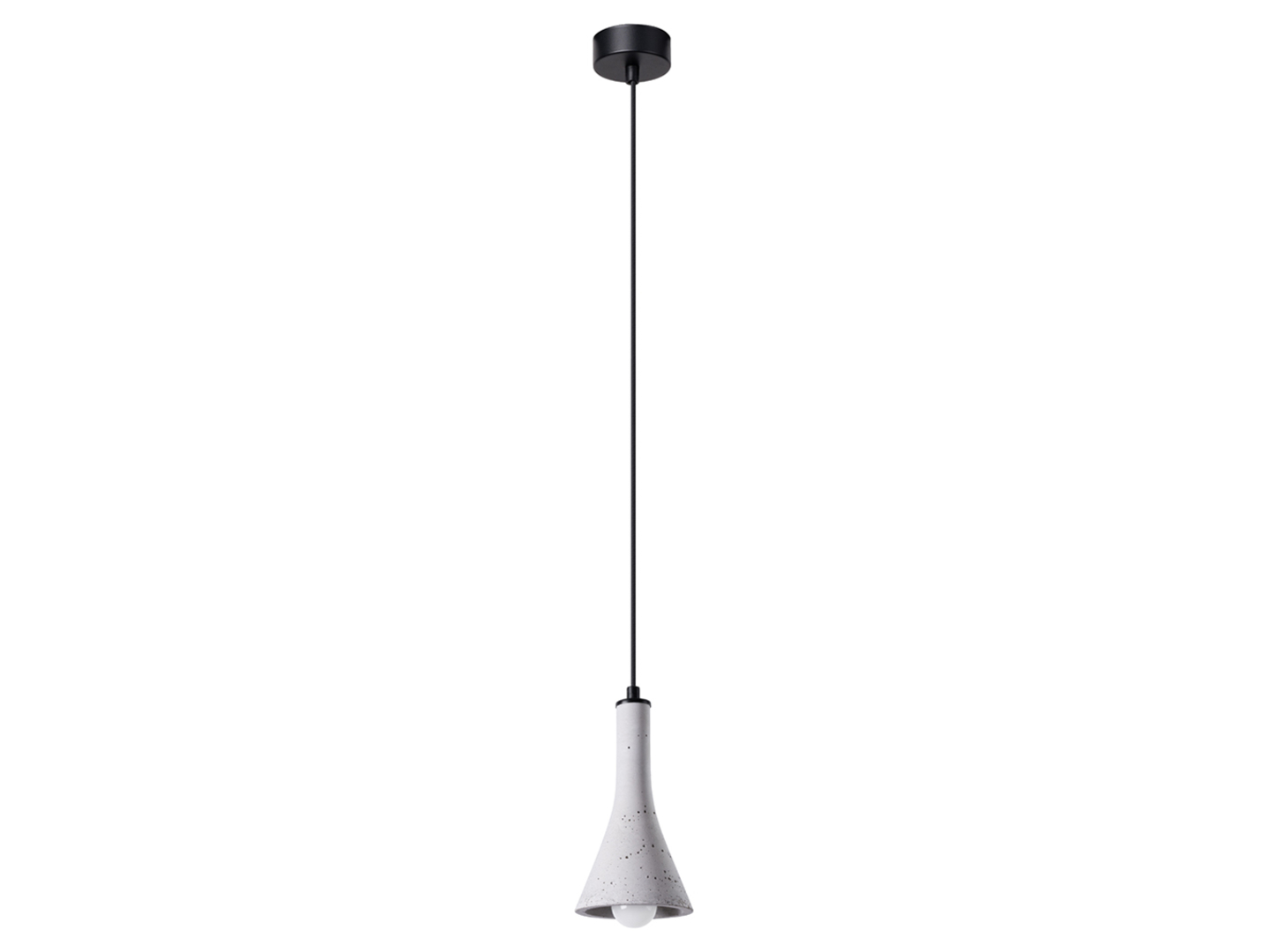 Lampa wisząca Rea betonowa szara