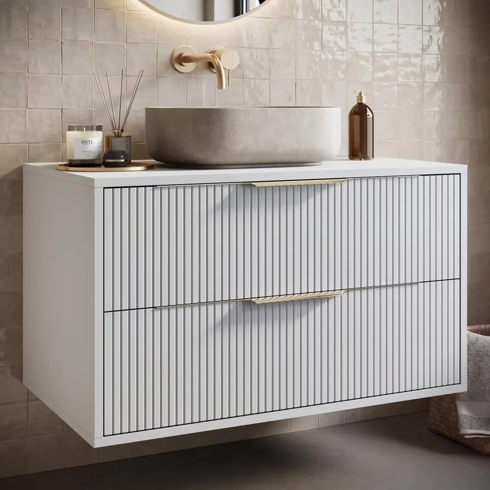 Badplaats Wastafelkast Rimini - 80 x 46 x 46 cm - wit