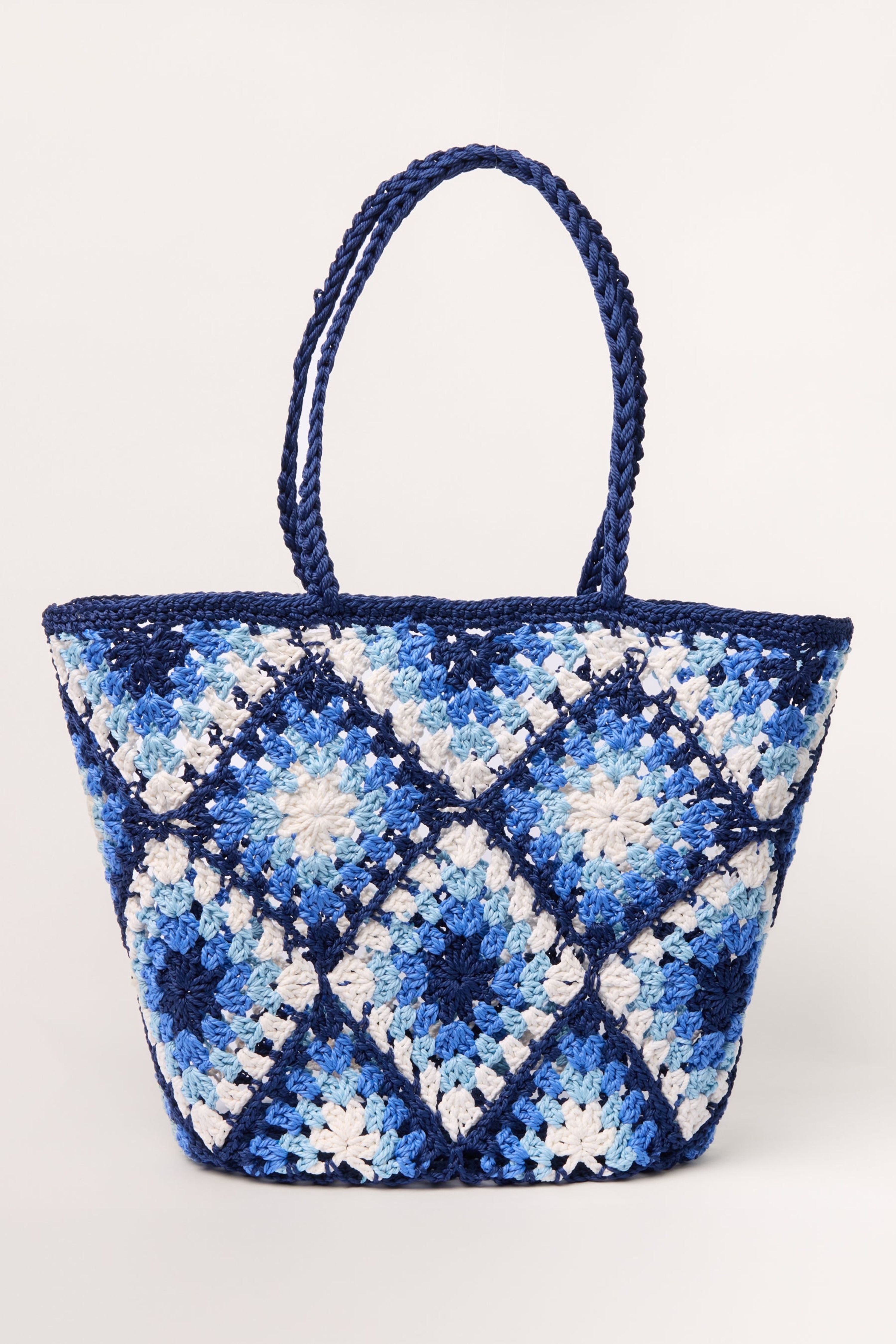 Blue Vanilla Crochet Simple Tote Bag